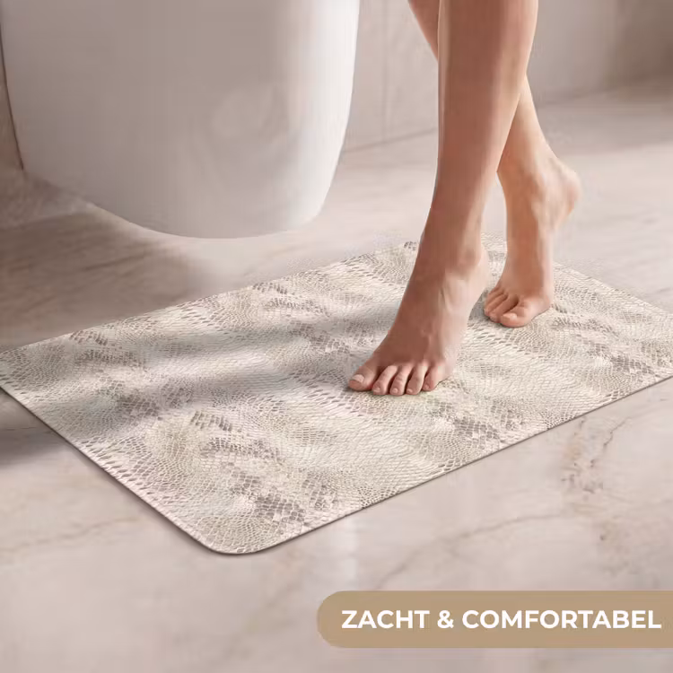 Slang - Patroon - Beige WCmat klein 1009 -USP_ZachtNL