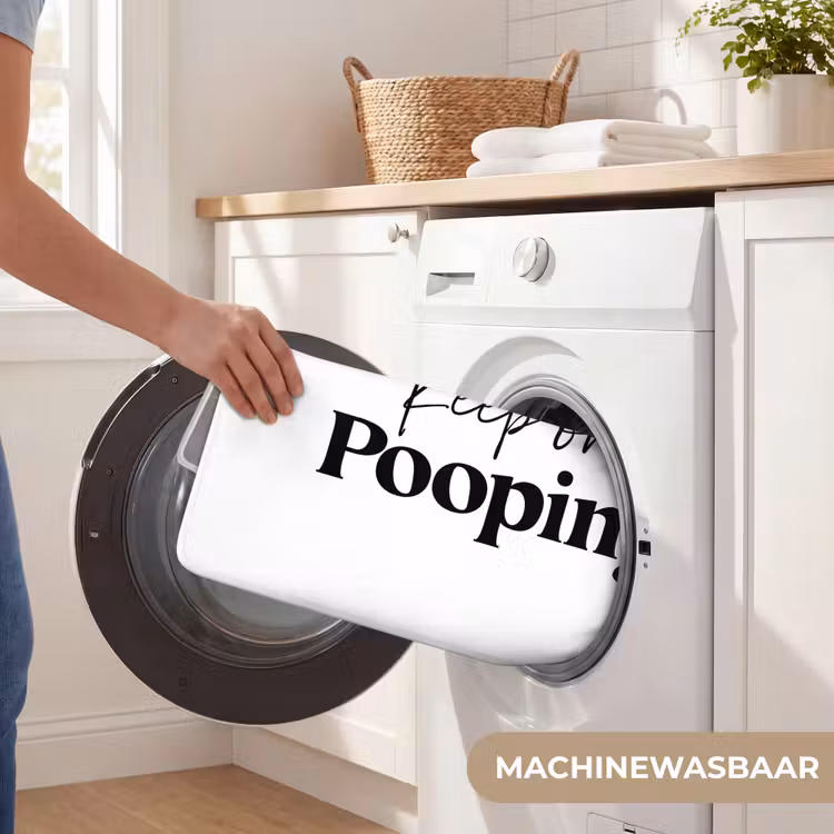 Spreuken - Keep on pooping - Wit - Quotes WCmat klein -USP_WasbaarNL
