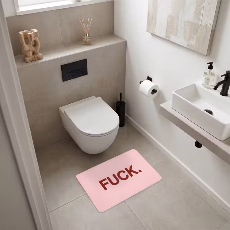 Statement - Krachtig - Roze WCmat klein -sfeer1