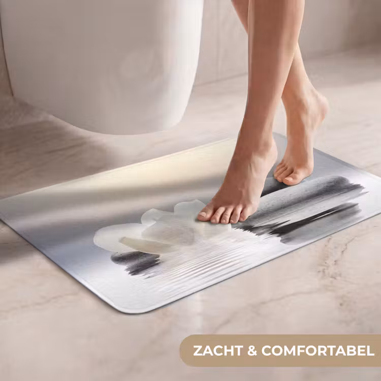 Stenen - Lotus - Wit - Water - Zen WCmat klein -USP_ZachtNL