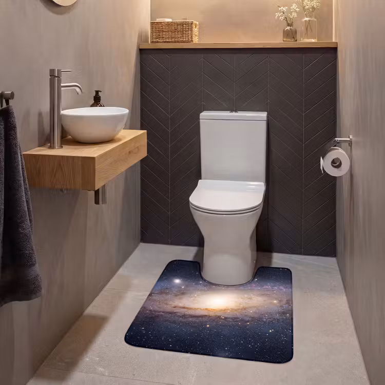 WC Mat - Sterrenstelsel - Ruimte - Kosmos - Sterrenstelsel - Ruimte - Kosmos WCmat U-uitsnede middel