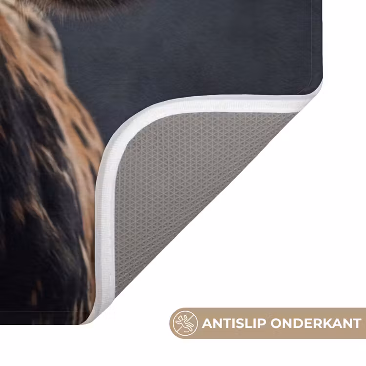 Stier - Kleurrijk - Hoorns WCmat klein -USP_AntislipNL