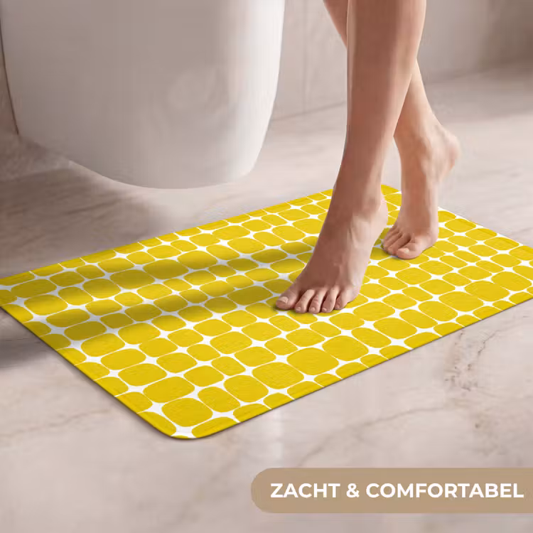 Stippen - Modern - Geel WCmat klein 1009 -USP_ZachtNL