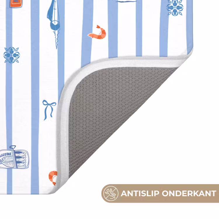 Strepen - Blauw - Patroon - Zomer WCmat klein 1009 -USP_AntislipNL