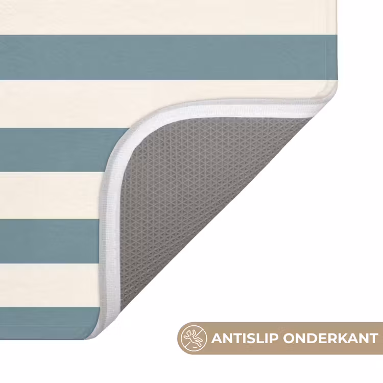 Strepen - Modern - Blauw WCmat klein 1009 -USP_AntislipNL