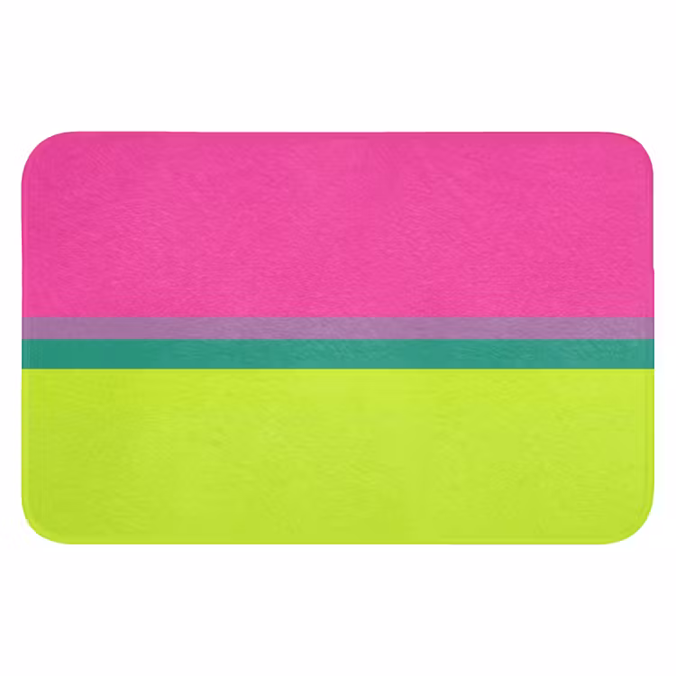Strepen - Modern - Kleurrijk WCmat klein -3d