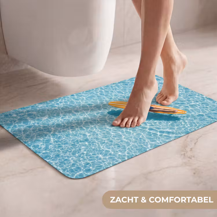 Surfboard - Water - Badpak - Oranje WCmat klein -USP_ZachtNL