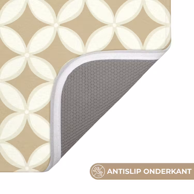 Symmetrisch - Motief - Beige WCmat klein 1009 -USP_AntislipNL