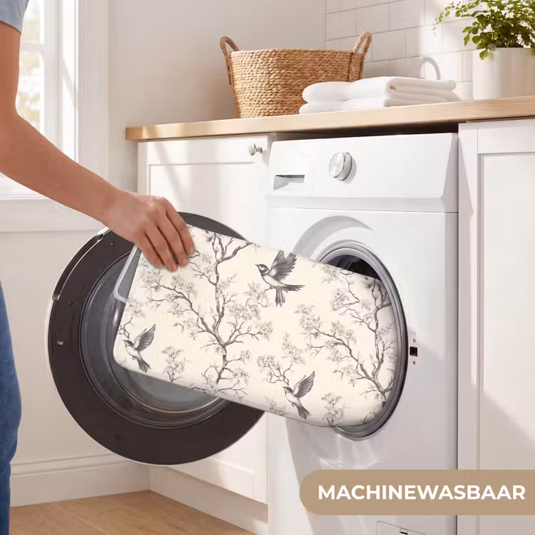 Takken - Vogels - Beige WCmat klein 1009 -USP_WasbaarNL