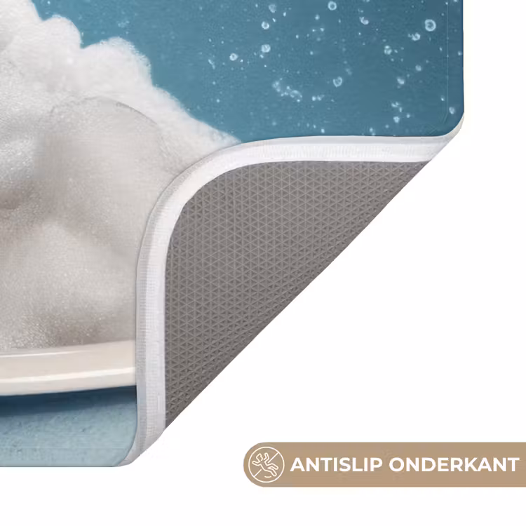 Teckel - Bad - Schuim - Waterdruppels WCmat klein -USP_AntislipNL