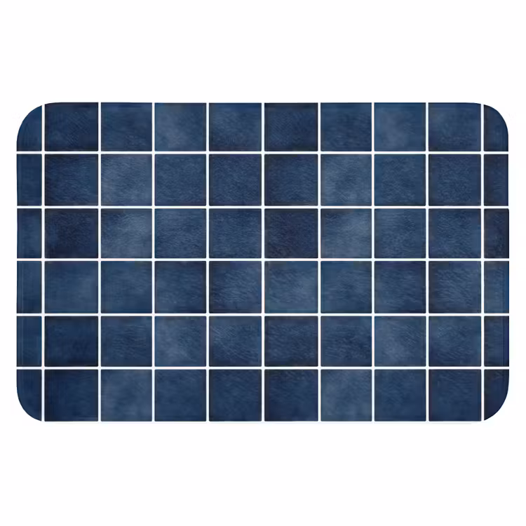 Tegel - Modern - Blauw WCmat klein 1009 -3d
