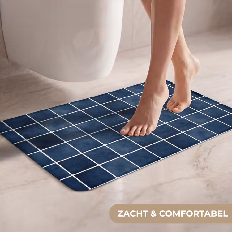 Tegel - Modern - Blauw WCmat klein 1009 -USP_ZachtNL