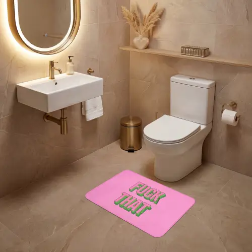 Tekst - Bold - Roze WCmat klein -sfeer3