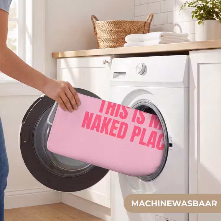 Tekst - Modern - Roze WCmat klein -USP_WasbaarNL
