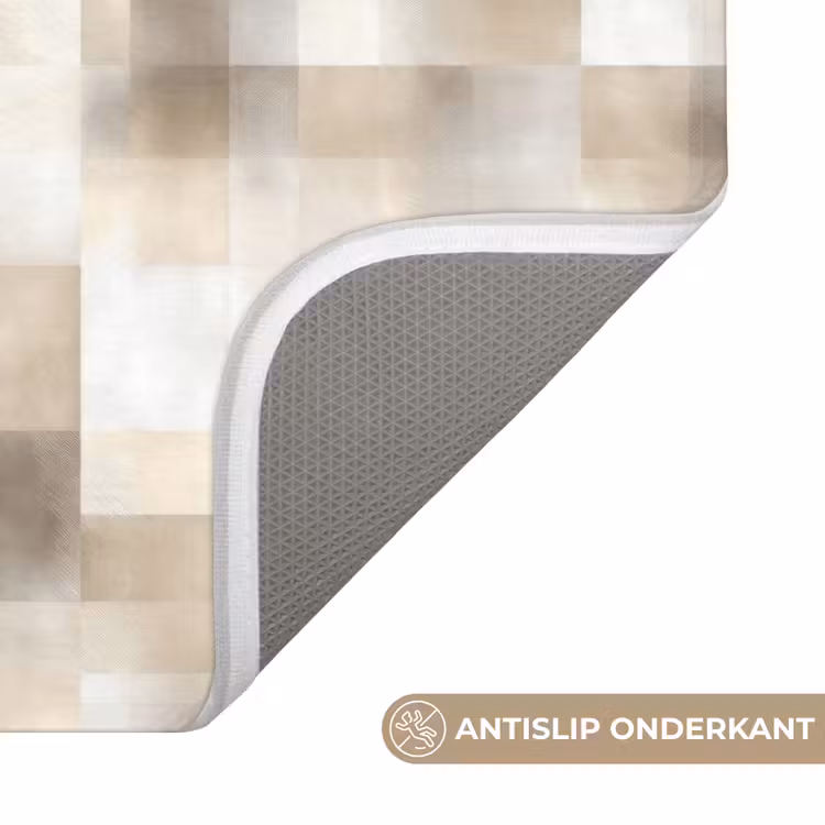Textuur - Linnen - Beige WCmat klein 1009 -USP_AntislipNL
