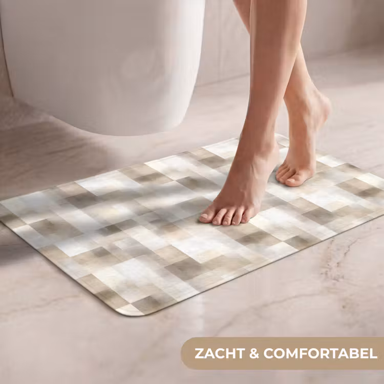 Textuur - Linnen - Beige WCmat klein 1009 -USP_ZachtNL