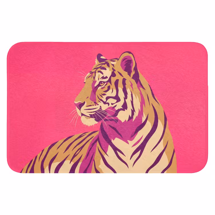 Tijger - Modern - Neon WCmat klein -3d