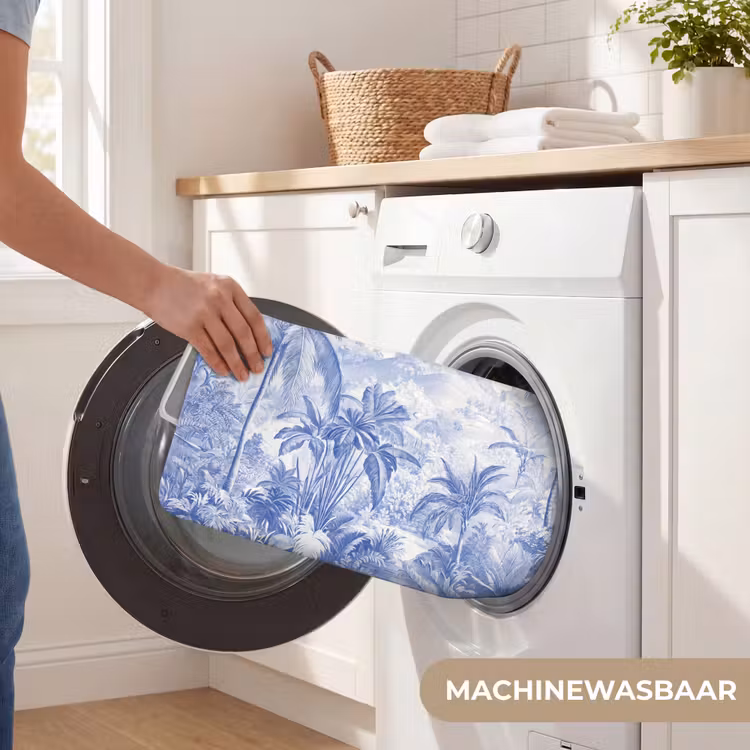Tropisch - Jungle - Blauw WCmat klein -USP_WasbaarNL