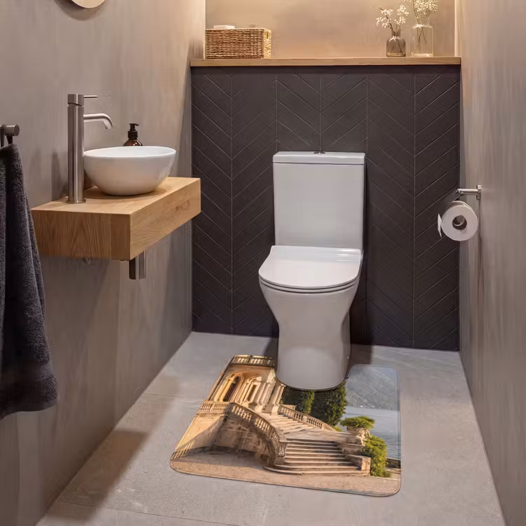 WC Mat - Villa - water -trappen - Villa - water -trappen WCmat U-uitsnede middel