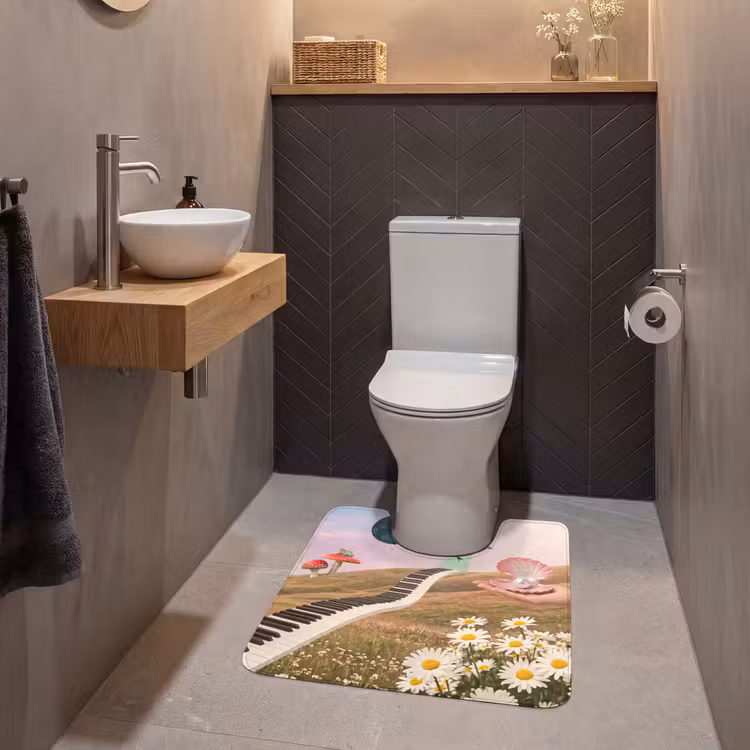 WC Mat - Vis - Natuur - Abstract - Vis - Natuur - Abstract WCmat U-uitsnede middel