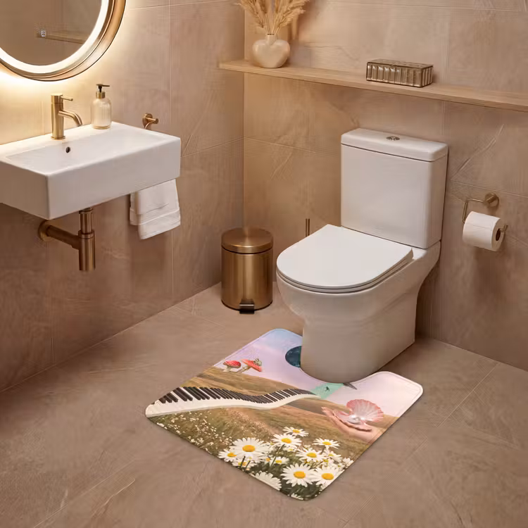 WC Mat - Vis - Natuur - Abstract - Vis - Natuur - Abstract WCmat U-uitsnede middel