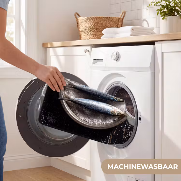 WC Mat - Vis - Zout - Eten - Vis - Zout - Eten WCmat U-uitsnede middel