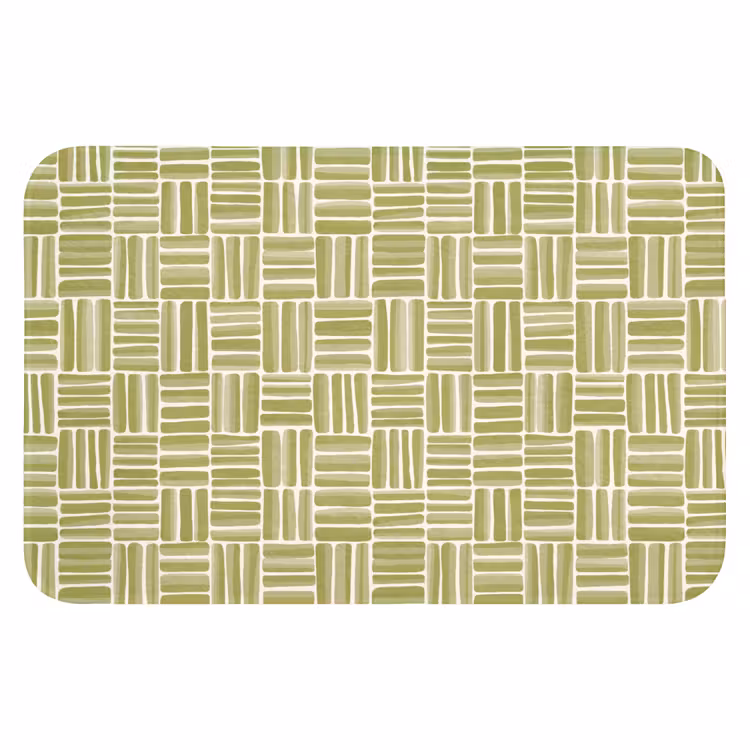 Vlecht - Patroon - Groen WCmat klein 1009 -3d