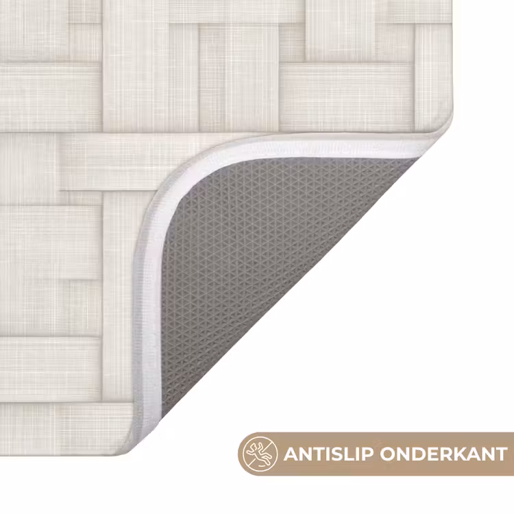 Vlechtwerk - Banen - Beige WCmat klein 1009 -USP_AntislipNL