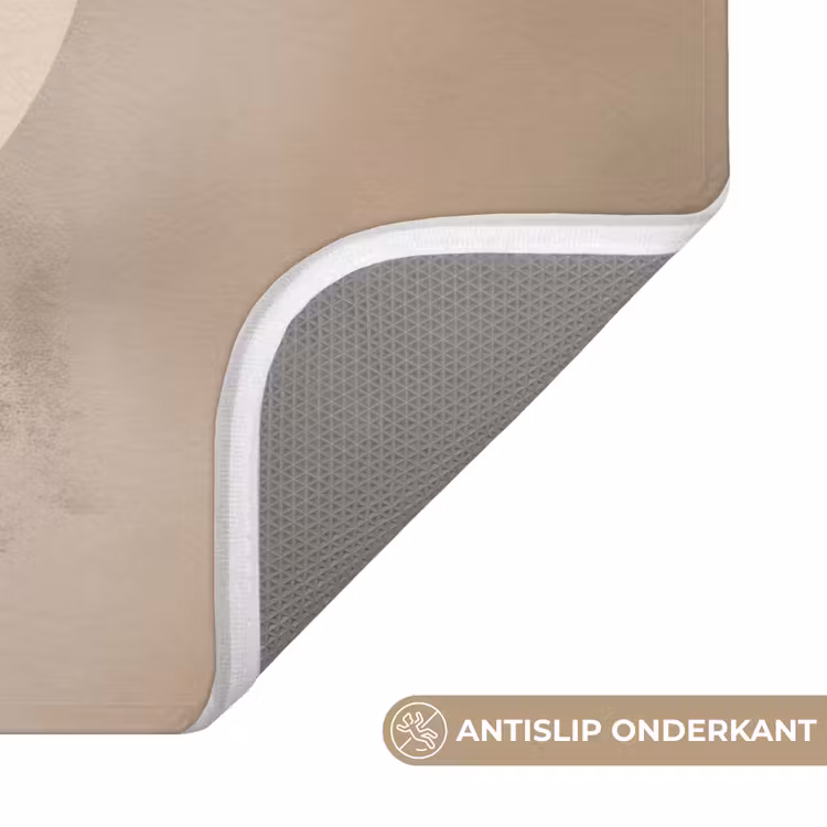 Vogel - Beige - Japandi WCmat klein -USP_AntislipNL