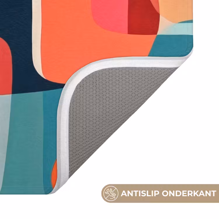 Vormen - Kleurrijk - Abstract - Vlakken WCmat klein -USP_AntislipNL