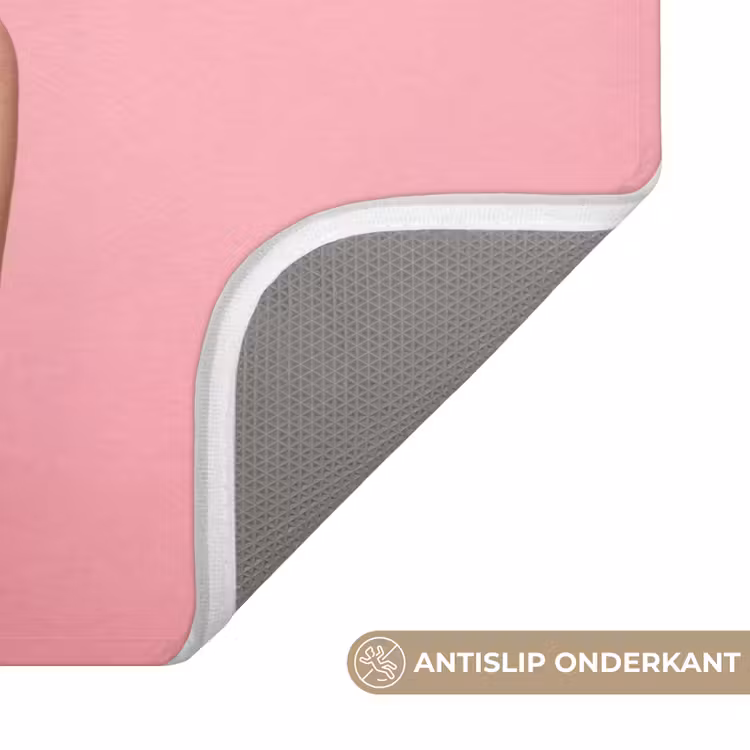 Vrouw - Roze - Parelketting - Krulspelden WCmat klein -USP_AntislipNL