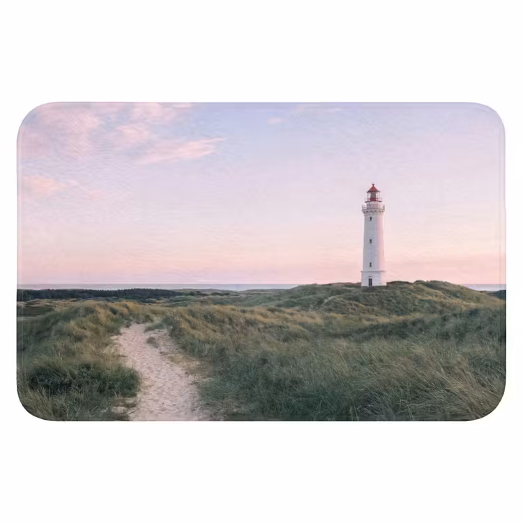Vuurtoren - Duinlandschap - Zee WCmat klein -3d