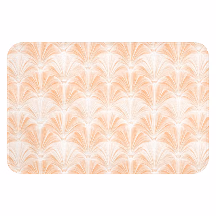 Waaier - Patroon - Perzik WCmat klein 1009 -3d