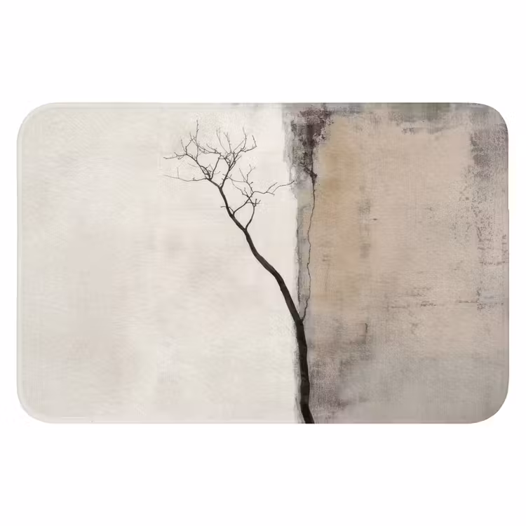 Wabi sabi - Plant - Beige WCmat klein -3d