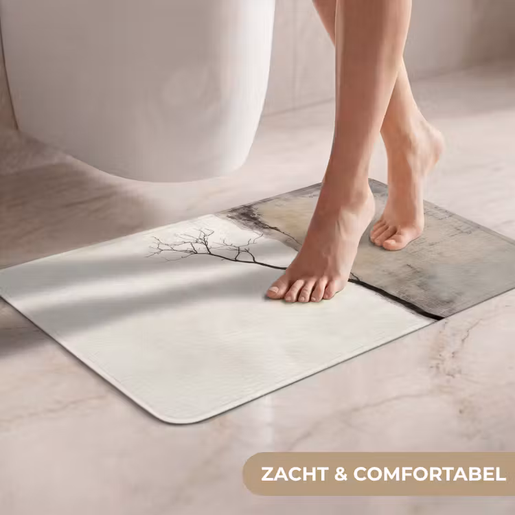 Wabi sabi - Plant - Beige WCmat klein -USP_ZachtNL