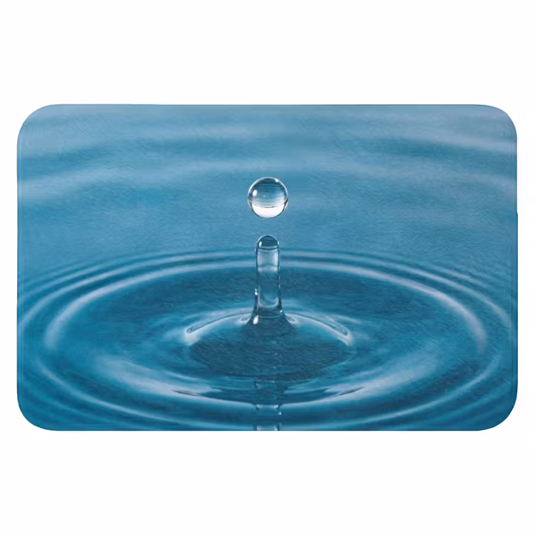 Waterdruppel - Water - Oppervlakte WCmat klein -3d