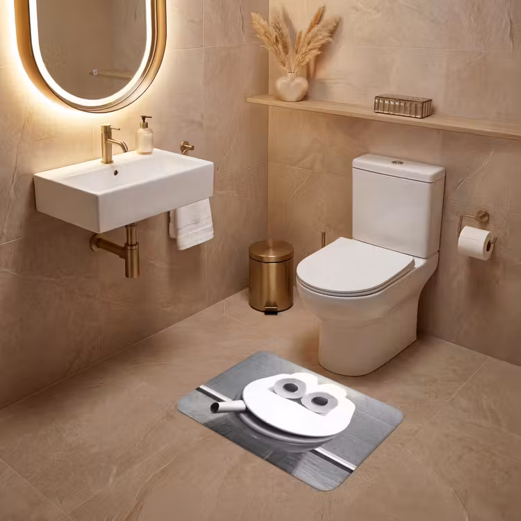 WC - Bril - Grappig - Toilet WCmat klein -sfeer3