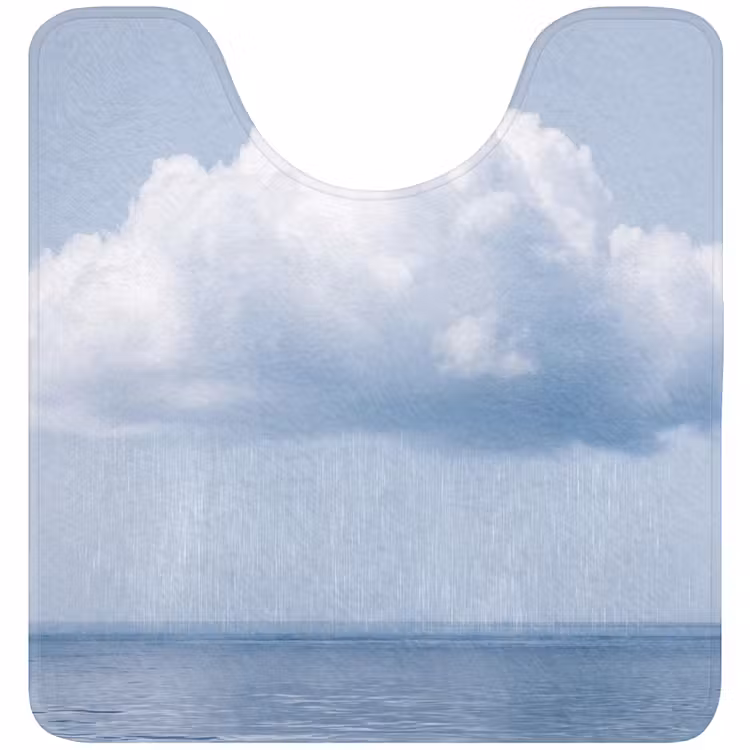 WC Mat - Wolk - Regen - Natuur - Wolk - Regen - Natuur WCmat U-uitsnede middel
