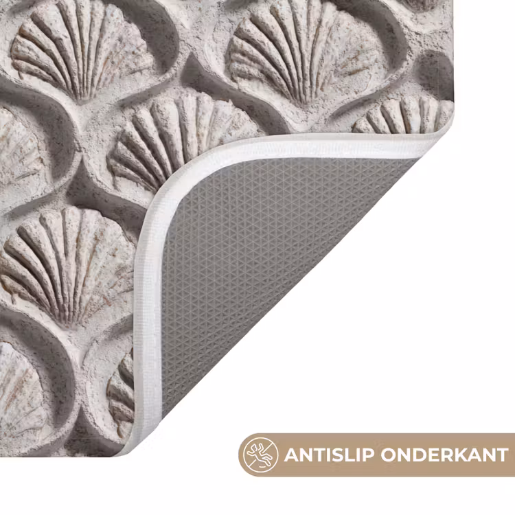 Zand - Schelpenvorm - Grijs WCmat klein 1009 -USP_AntislipNL