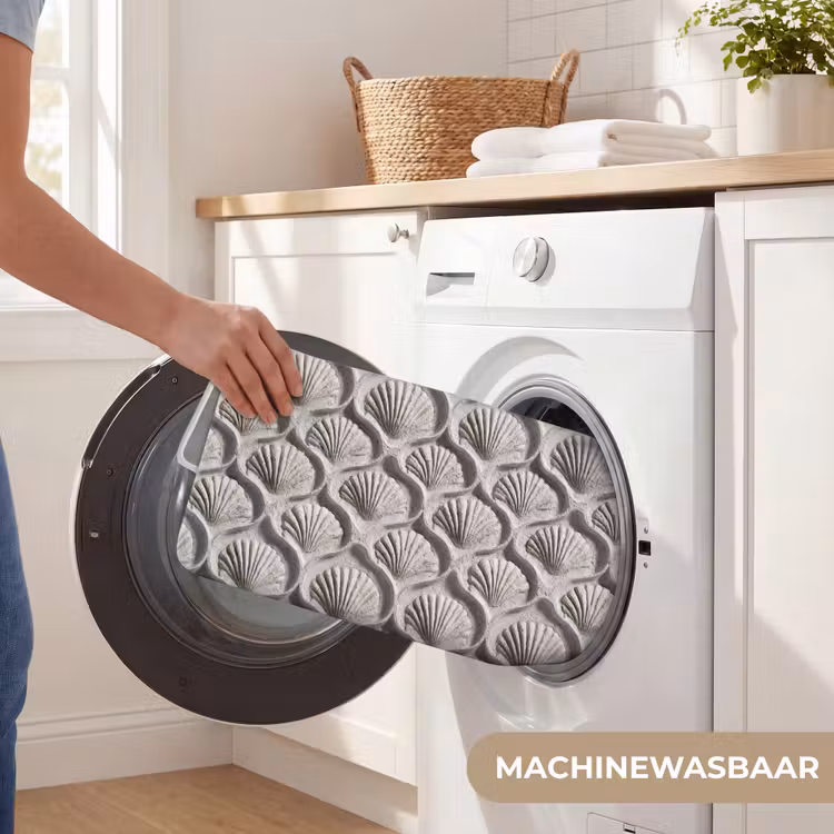 Zand - Schelpenvorm - Grijs WCmat klein 1009 -USP_WasbaarNL