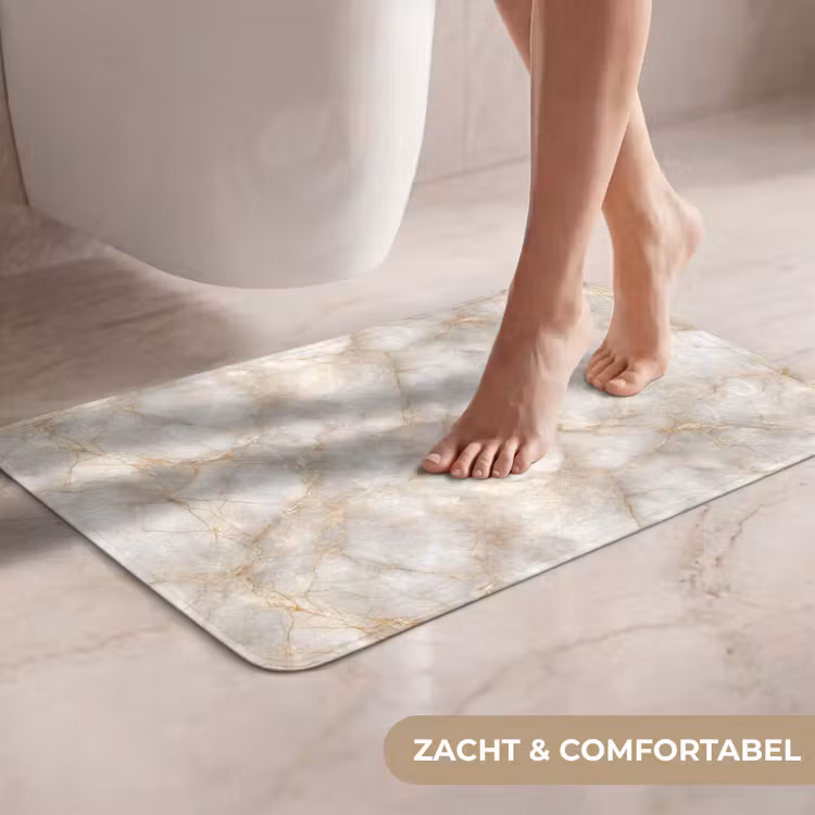 Zandkleurig - Marmer - Natuursteen WCmat klein 1009 -USP_ZachtNL