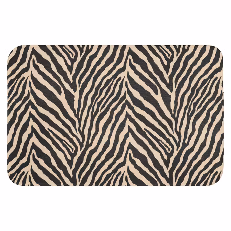 Zebra - Klassiek - Zwart WCmat klein 1009 -3d