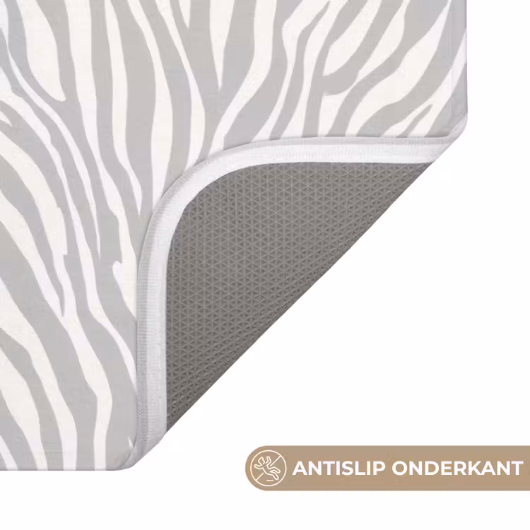 Zebra - Motief - Grijs WCmat klein 1009 -USP_AntislipNL