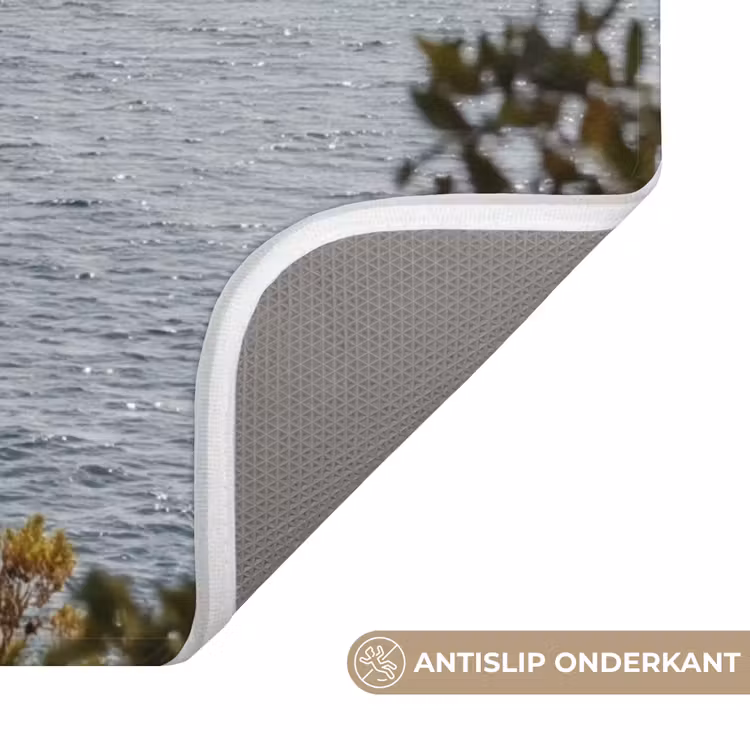 WC Mat - Zeilboot - bomen - water - Zeilboot - bomen - water WCmat U-uitsnede middel