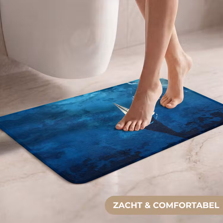 Zeilboot - Water - Abstract - Schaduw WCmat klein -USP_ZachtNL