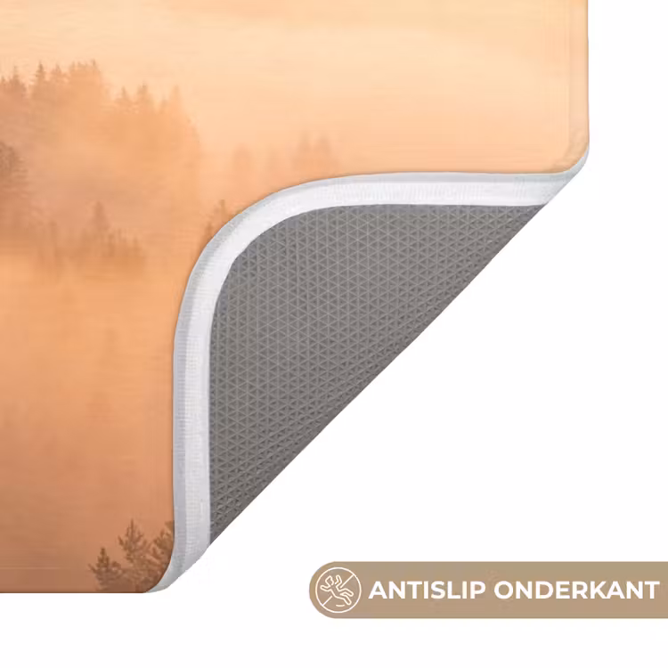 Zonlicht - Mist - Bergen - Bomen WCmat klein -USP_AntislipNL