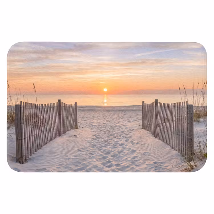 Zonsondergang - Strand - Zand WCmat klein -3d