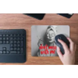 Don't mess with me - Wijn - Vrouw - Sigaret muismat rubber klein -toetsenbord