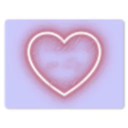 I liked it so it's mine - Neon hart - Paars muismat rubber klein -3d
