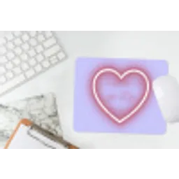 I liked it so it's mine - Neon hart - Paars muismat rubber klein -witbureau